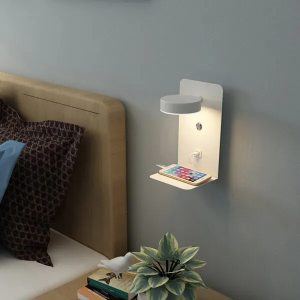 Bedroom LED Wall Lamp with USB Charging – view 7