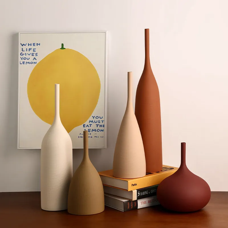 Nordic Morandi Ceramic Vase – view 4