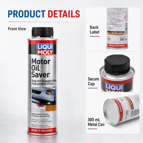 Liqui Moly Motor Oil Saver 300ml – Engine Oil Additive, Reduces Oil Consumption & Seals Leaks