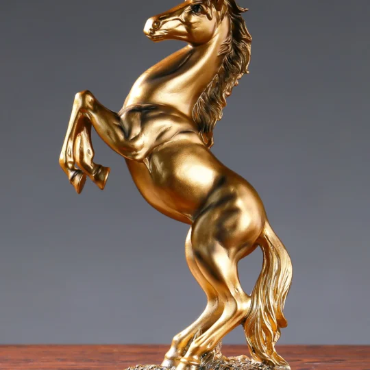 European resin victory horse statue