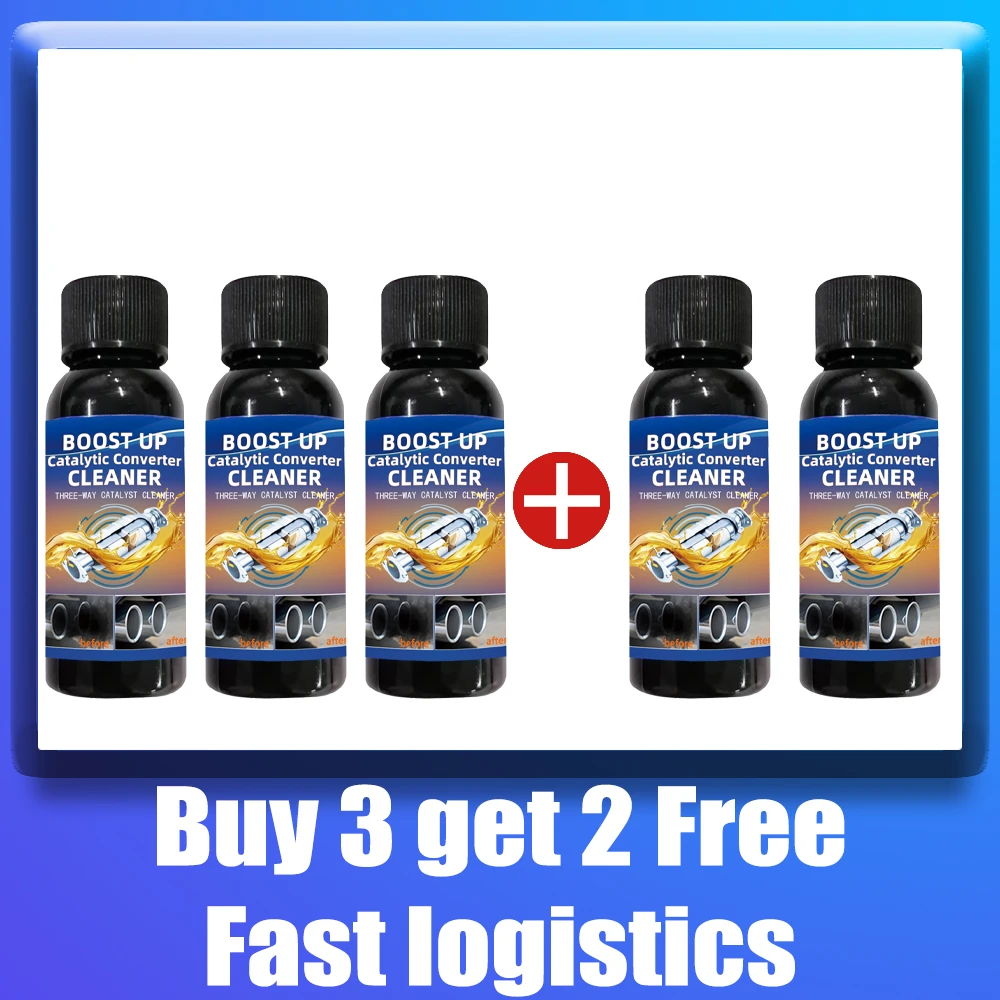 Diesel Catalytic Converter Cleaner – Universal Engine Accelerator & Carbon Remover for Diesel Cars - 5 Bottles