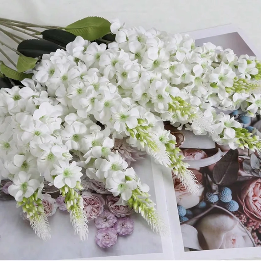 Artificial Hyacinth Flowers – Faux Silk Hyacinth Stems for Vase, Wedding, Garden & Home Decor