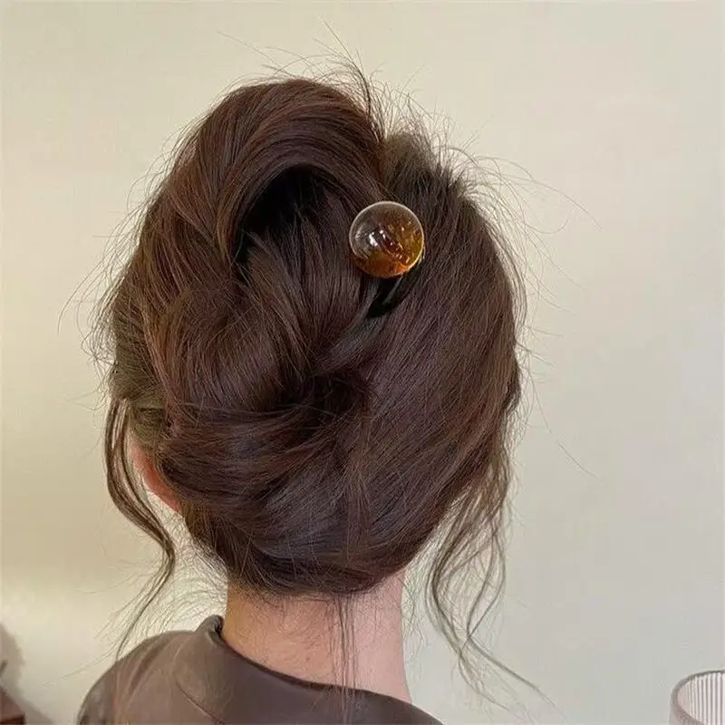 Pearl U-shaped hair stick hairpin