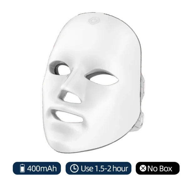 Wireless 7 Colour LED Face Mask – Photon Light Therapy Skincare Mask for Firming & Rejuvenation - Model 02