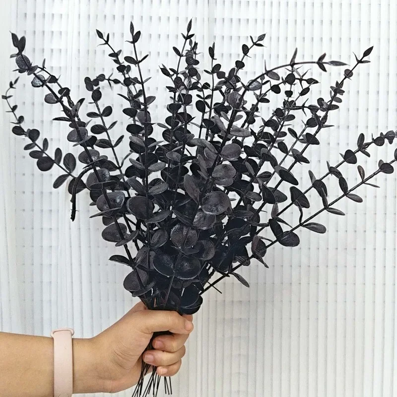 Black Artificial Eucalyptus Stems