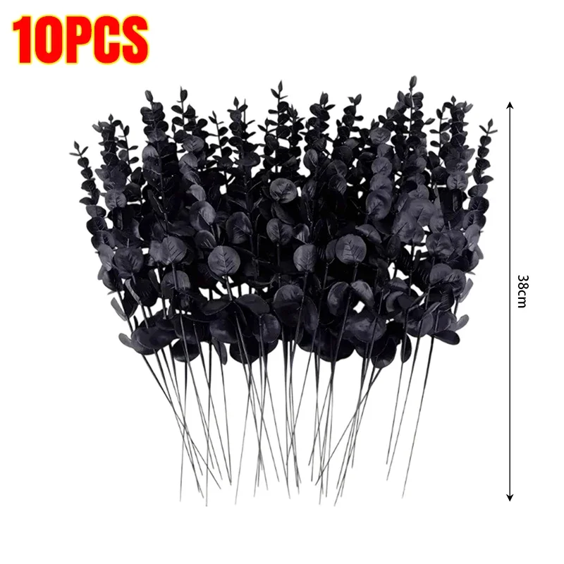 Black Artificial Eucalyptus Stems