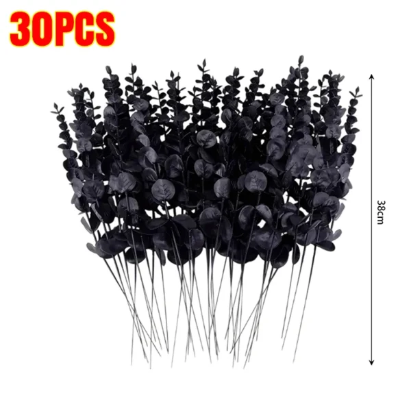 Black Artificial Eucalyptus Stems