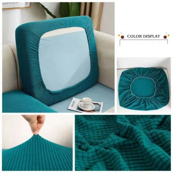 Stretch Sofa Seat Cushion Cover Teal