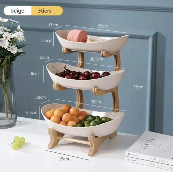 Tiered Fruit Plate Stand